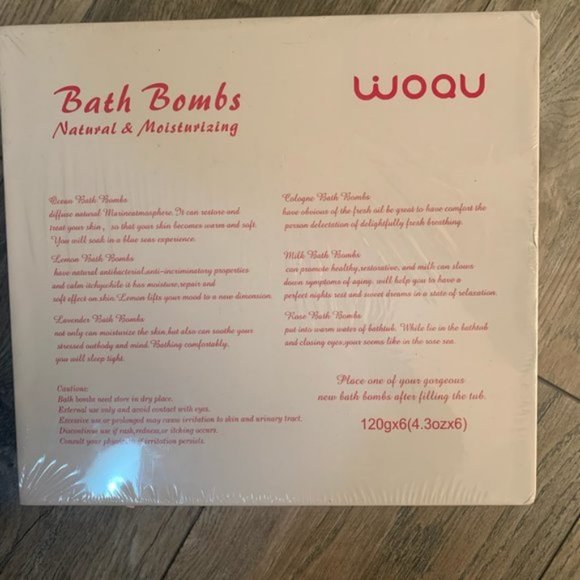 NWT WOQU ROMANTIC I & U BATH BOMB GIFT SET - Picture 3 of 4